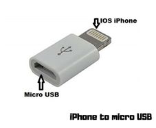 8 Pin iPhone to Micro USB Adapter Data Converterdapter