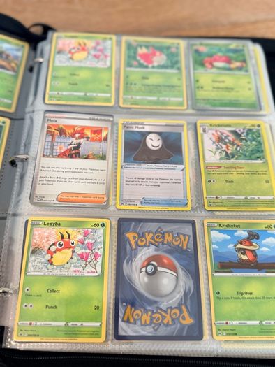Pokemon folder full of cards
