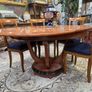 Art Deco Style Cherry Wood Dining Table Image 2
