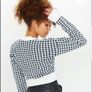 Pretty Little Thing Women's Black and White Cardigan Image 2