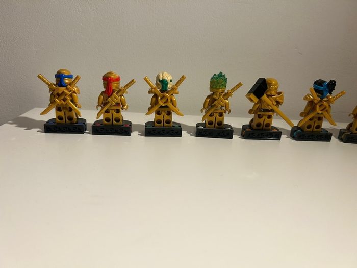 LEGO Ninjago Golden 10 year anniversary mini figures (RARE)