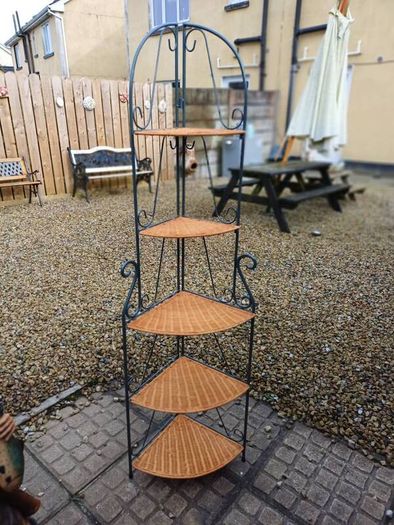 Metal Corner Shelf Unit