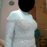Debs dress - Embellished pearl & diamond cocktail evening maxi dress w train size 10/12 Mint Green Image 9
