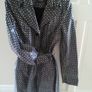 Black Patterned PVC Mac by Mexx, Size 8 Image 4
