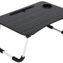 Laptop Bed Table Lap Standing Desk for Bed and Sofa Breakfast Bed Tray Laptop Lap Desk Folding Coffee Tray Image 4