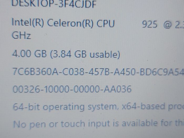 Toshiba Satellite C660-18C, Intel Celeron CPU 925, 2.3GHz, 4GB Ram, 255GB HDD, Windows 10, Microsoft Edge, Chrome and VLC