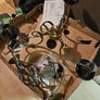 2 Sets of Brass Effect Ceiling Lights New Image 2