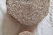 Set of 8 woven placemats and coasters
