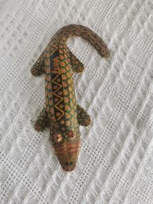 Vintage Cuban crocodile