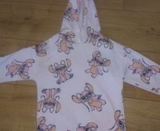 x2 Bundle - Disney Angel Hoodie Jumper + Primark Hoodie Zipped Jacket - Size - 4-5 Years
