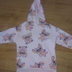 x2 Bundle - Disney Angel Hoodie Jumper + Primark Hoodie Zipped Jacket - Size - 4-5 Years