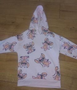 x2 Bundle - Disney Angel Hoodie Jumper + Primark Hoodie Zipped Jacket - Size - 4-5 Years