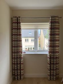 Curtains with Curtain Pole