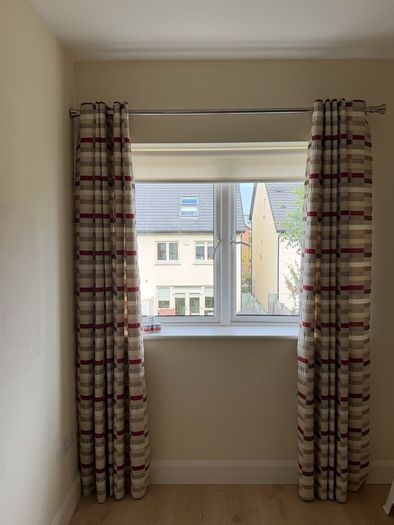 Curtains with Curtain Pole