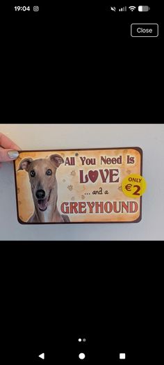 dog sign greyhound