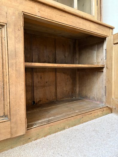 Victorian Country Pine Bookcase / Dresser