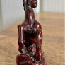 Small Red Resin Chinese Lucky Horse Image 3