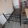 Single Metal Bed with mattress and cover Image 2