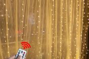 LED Curtain Lights Warm Fairy String Lights Festival Lighting Rainbow Window Lamp Home Bedroom Wedding Christmas Decoration