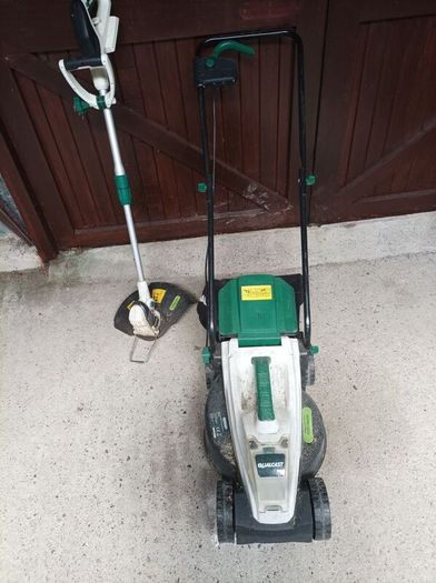 qualcast lawnmower and strimmer