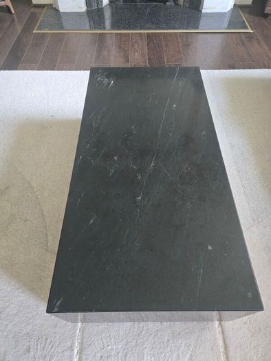 Black marble coffee table