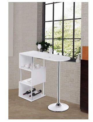 BRAND NEW Light luxury modern minimalist bar table, bar table, dining table, with three shelf space wine rack