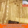 300 LED Curtain Lights, USB Window Lights, 3m x 3m 8 Modes Remote Control Fairy Light Waterproof LED Copper String Lights for Outdoor Indoor Wedding Party Garden Bedroom Decoration, Cool White (FREE SHIPPING) Image 5