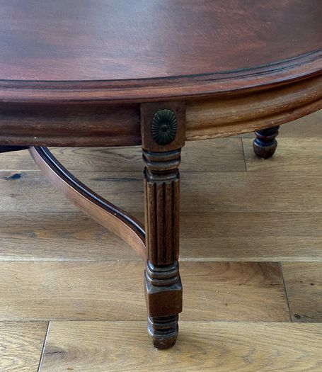 Mid Century Oval Shaped Coffee Table