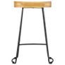 Gavin Bar Stools 2 pcs Solid Mango Wood Image 2