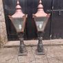 Pair of Kilbride Cast Iron & Copper Outdoor Lanterns Image 3
