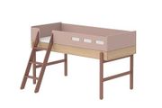 Flexa Popsicle Convertible Bed  Mid-Height or Standard Height (Pink/Oak)