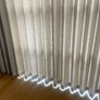 Wave fold curtain and slim line ceiling track Image 2