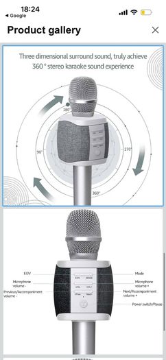 wireless karaoke microphone