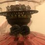 19th Century Oil Lamp with Ruby Bowl and Ruby Tipped Shade Image 5