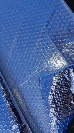 Sheets of Reflective foil.