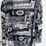 Black & white graphic top size L Image 4