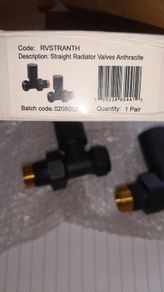 Anthracite radiator valves