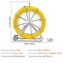 Fish Tape Puller Fiberglass 200mx7,9mm (656 ft 5/16 in) Wire Cable Running Duct Rodder Image 4