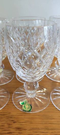6 Waterford Crystal Sherry Glasses