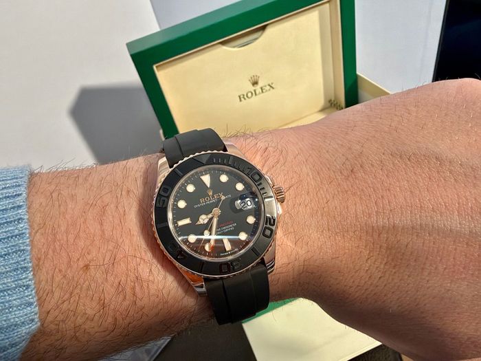 Rolex Yacht Master 37mm Oysterflex 18k