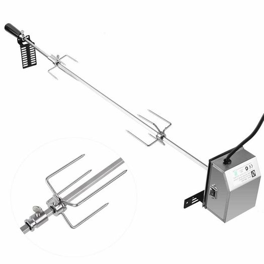 BRAND NEW Professional Barbecue with Motor Stainless steel grill skewer set suitable for Weber Spirit gas grill Spirit 200/300 series