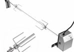 BRAND NEW Professional Barbecue with Motor Stainless steel grill skewer set suitable for Weber Spirit gas grill Spirit 200/300 series
