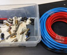 Pneumatic fittings and pipes
