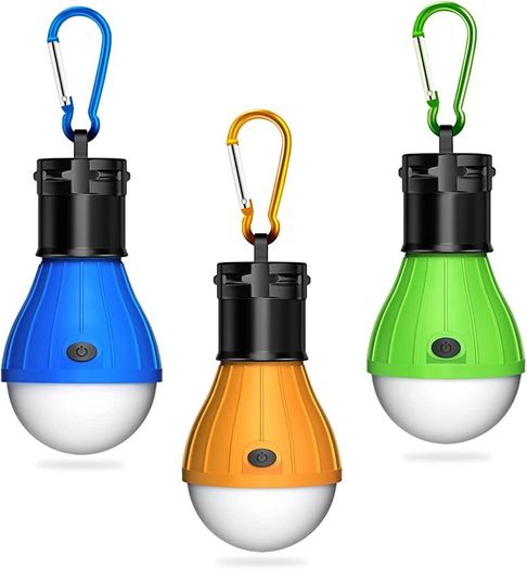Camping Lights Tent Lights, Emergency Lights, Gifts for Kids, Waterproof LED Camping Lantern Light Bulb for Camping, Hiking, Fishing, Mountaineering, Power Cuts (FREE POSTAGE)