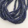 Antique African Style Dark Blue 4-5.5mm Glass Beads Necklace Strand Image 9