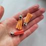 Faux leather tassel for making jewelry and other crafts 3pcs NEW Image 2