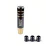 NOS Racing Weighted Shift Knob Black & Gold Manual Gear Stick Universal Fit Image 2