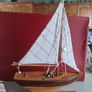 Wooden hand made boat Image 3