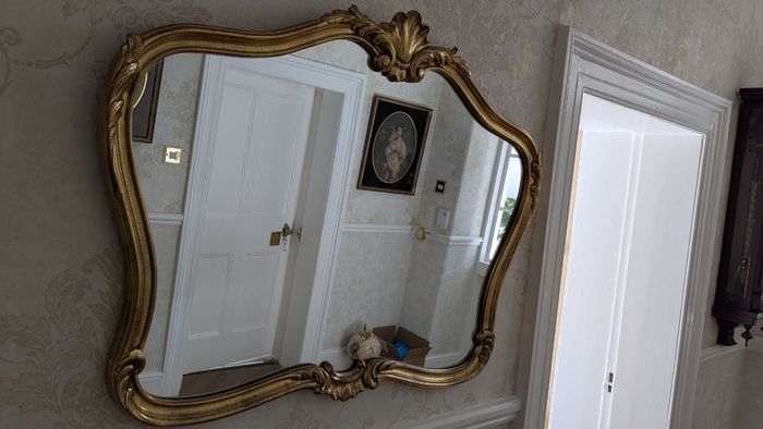 Ornate hall mirror