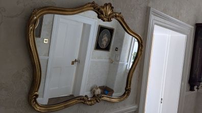 Ornate hall mirror